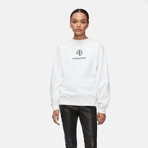 RAMONA SWEATSHIRT - LARGE - WHITE - ANINE BING